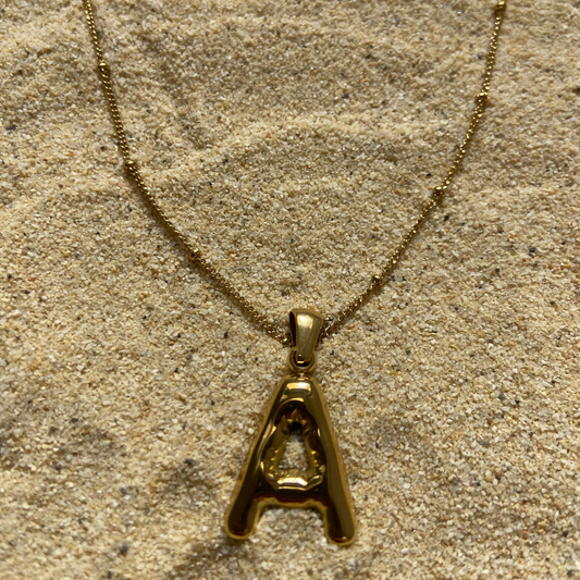 Conjunto Collar Duna y Charm Letra