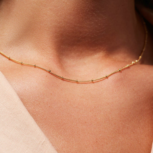 Collar fino dorado Duna