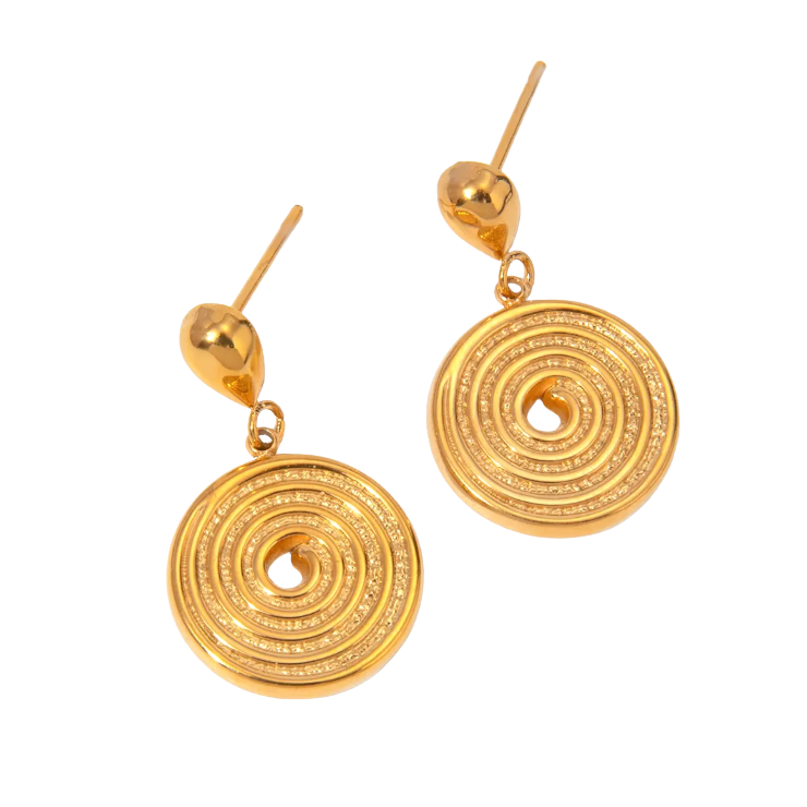 Pendientes espiral pequeños - Aura