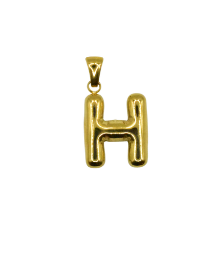 Charm inicial dorado combinable con el collar Duna de Auredune