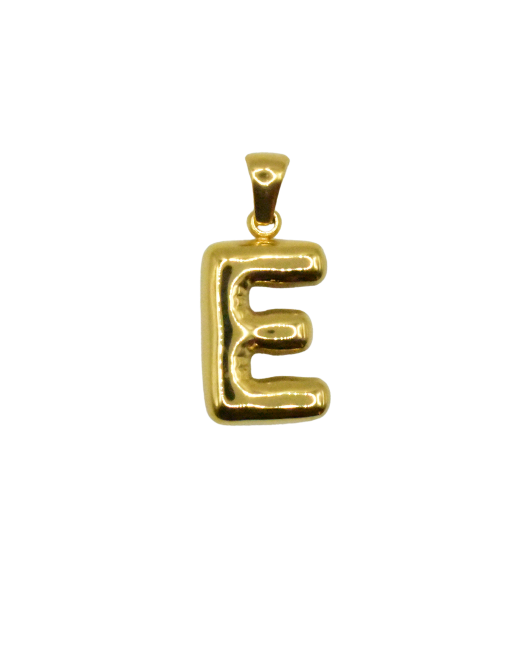 Charm letra inicial personalizable en acero inoxidable dorado, Auredune