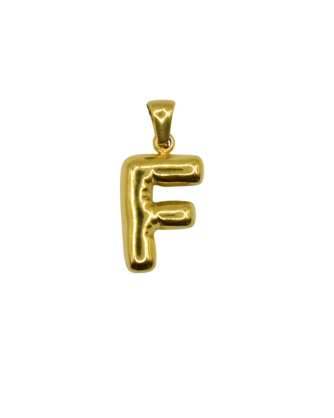 Charm inicial dorado para collar, colección Letras de Auredune