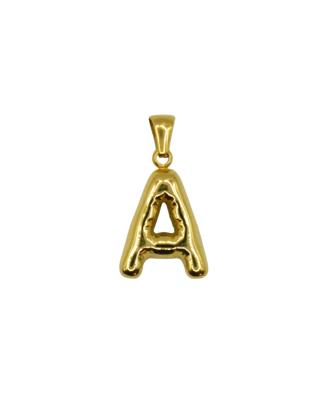 Charm inicial en forma de letra dorada, colección Letras de Auredune