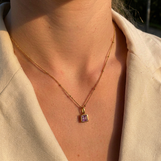 Conjunto Collar Duna y Charm Zodiaco