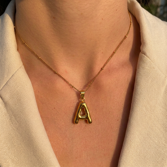 Conjunto Collar Duna y Charm Letra
